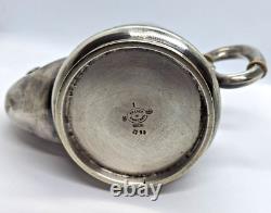 Imperial Russian Fraget Warsaw Poland Silver Plate Coffe Pot and Milk Jug