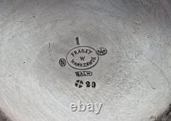 Imperial Russian Fraget Warsaw Poland Silver Plate Coffe Pot and Milk Jug