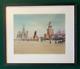 Imperial Russian Hand Coloured Antique Albumen Photo Moscow Red Square St Basils