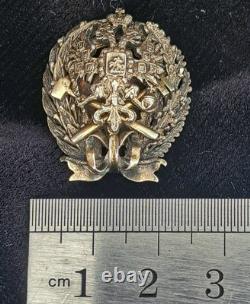 Imperial Russian Institute Badge HALLMARKED SILVER ORIG Circa 1910