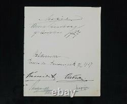 Imperial Russian Royalty Signed Document Empress Maria Feodorovna Xenia Olga RU