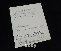 Imperial Russian Royalty Signed Document Empress Maria Feodorovna Xenia Olga RU