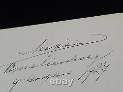 Imperial Russian Royalty Signed Document Empress Maria Feodorovna Xenia Olga RU