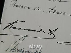 Imperial Russian Royalty Signed Document Empress Maria Feodorovna Xenia Olga RU