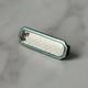 Imperial Russian Silver 84 Hair Clip / Antique 19thC Enamel