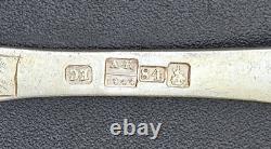 Imperial Russian Silver 84 Niello Spoon Antonovich Kovalsky Moscow C. 1844 Rare