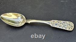 Imperial Russian Silver 84 Niello Spoon Antonovich Kovalsky Moscow C. 1844 Rare
