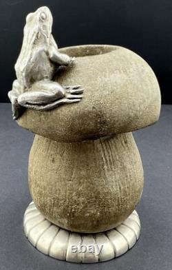 Imperial Russian Silver 84 & Sandstone, Match Holder, St. Petersburg 1886, Marked