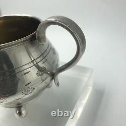 Imperial Russian Silver Cream jug Gold Wash interior Moscow 1893