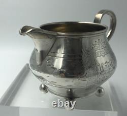 Imperial Russian Silver Cream jug Gold Wash interior Moscow 1893