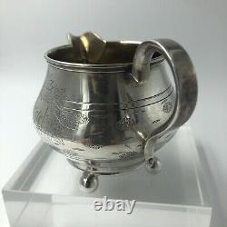 Imperial Russian Silver Cream jug Gold Wash interior Moscow 1893