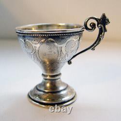 Imperial Russian Silver Egg Cups Circa 1867 1871