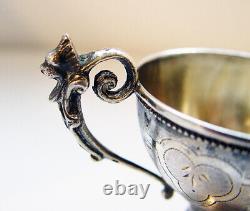 Imperial Russian Silver Egg Cups Circa 1867 1871