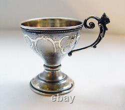 Imperial Russian Silver Egg Cups Circa 1867 1871