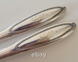 Imperial Russian Silver Meat Forks 84 Solid Silver Hallmarked Riga Latvian
