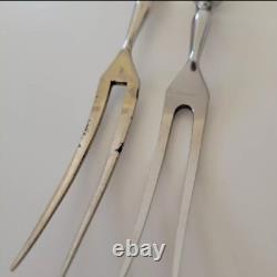 Imperial Russian Silver Meat Forks 84 Solid Silver Hallmarked Riga Latvian