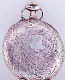 Imperial Russian Silver Pocket Watch Tsar Nicholas II Portrait on Enamel Dial