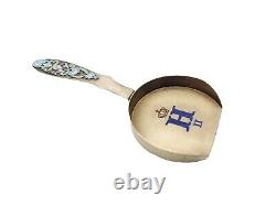 Imperial Russian Silver Spoon Cloisonne Enamel Cipher Crown Tsar Nicholas II RU
