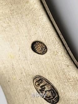 Imperial Russian Silver Spoon Cloisonne Enamel Cipher Crown Tsar Nicholas II RU