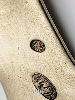 Imperial Russian Silver Spoon Cloisonne Enamel Cipher Crown Tsar Nicholas II RU