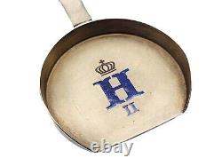 Imperial Russian Silver Spoon Cloisonne Enamel Cipher Crown Tsar Nicholas II RU
