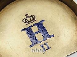 Imperial Russian Silver Spoon Cloisonne Enamel Cipher Crown Tsar Nicholas II RU