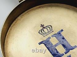 Imperial Russian Silver Spoon Cloisonne Enamel Cipher Crown Tsar Nicholas II RU