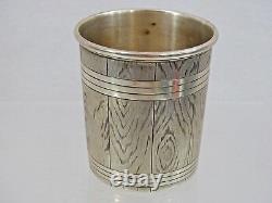 Imperial Russian Silver Trompe L'oeil Cup Beaker Goblet Antique Moscow 1859