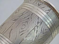 Imperial Russian Silver Trompe L'oeil Cup Beaker Goblet Antique Moscow 1859