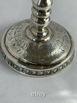 Imperial Russian Silver Vase Alexander Ii, Moscow 1834 Woman With Harp Antique