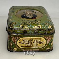 Imperial Russian W. I. Tschepelewetzki Antique Tooth Powder Tin Box 91616