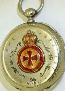 Imperial Russian officer's award Japy Freres watch. C Russo-Turkish War c1877