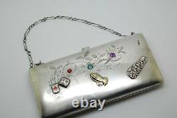 Imperial Russian silver handbag opera clutch bag purse Caucusus c1908