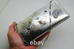 Imperial Russian silver handbag opera clutch bag purse Caucusus c1908