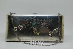 Imperial Russian silver handbag opera clutch bag purse Caucusus c1908