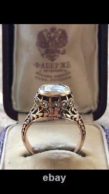 Ipmperial Russian FABERGE Gold Diamond Ring Grand Duke Michael Alexandrovich