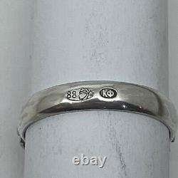 K. FABERGE Russian Imperial 88 Silver Enamel Ring with St. George
