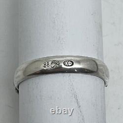 K. FABERGE Russian Imperial 88 Silver Enamel Ring with St. George
