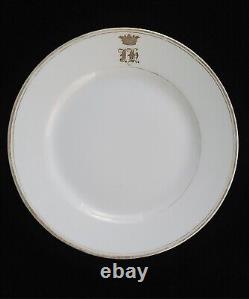 Kornilov Imperial Porcelain Royal Serves Plate 6 Grand Duke Russian Royalty RU