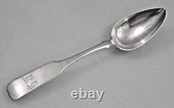 Large Antique Imperial Russian 84 Silver Spoon 1853 Provincial, Minsk Belarus
