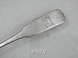 Large Antique Imperial Russian 84 Silver Spoon 1853 Provincial, Minsk Belarus