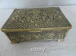 Large Detailed Double Head Eagle & Grapes Imperial Empire Casket / Box