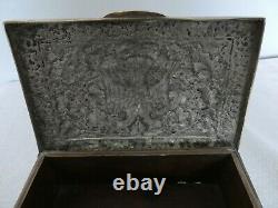 Large Detailed Double Head Eagle & Grapes Imperial Empire Casket / Box