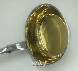 Large Imperial Russian 875 Silver Soup or Punch Ladle 1896 Fiddle Pattern
