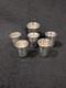 Lot Of 6 Antique Imperial Russian 84 Silver Kiddush Cups/ Vodka Beakers