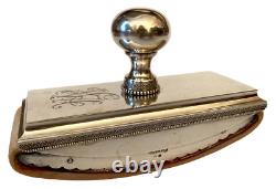 Morozov Antique Imperial Russian Silver Wood Rolling Inc Blotters