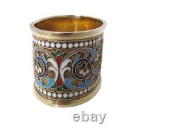Museum quality Imperial Russian silver-gilt Napkin ring St. Petersburg c 1907