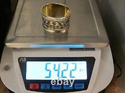 Museum quality Imperial Russian silver-gilt Napkin ring St. Petersburg c 1907