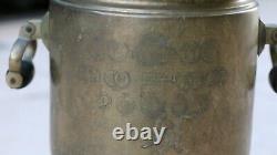Museum rare Antique Imperial Russian Brass Samovar marked 1904 duple head eagle