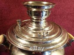 Nice Shape Heavy Antique Samovar Marked Slyuzberg Imperial Russia Russian